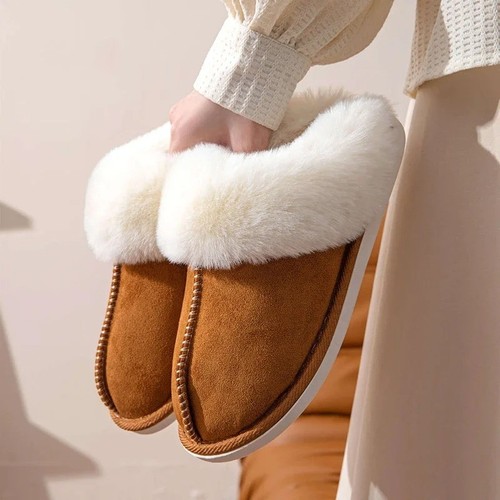Women winter slippers faux - slippers,