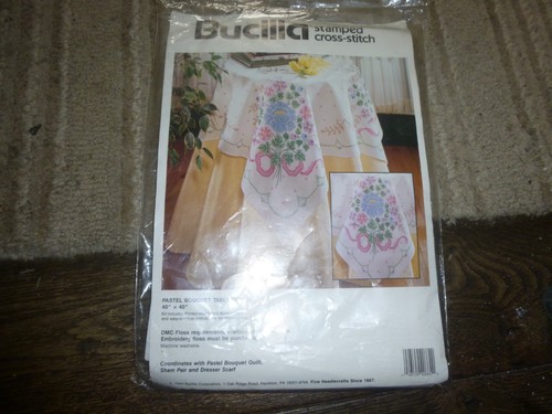 Bucilla tablecloth stamped - bucilla,