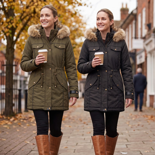 Womens parka coat - parka, ladies