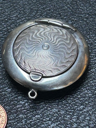 Art deco silver guilloche - silver,