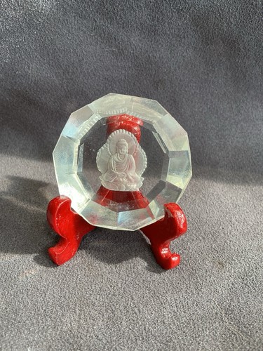 Crystal glass buddha - crystal,
