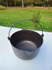 Antique Marietta No. 10 Cast Iron Gypsy Kettle Cooking Pot Heat Ring & Gate Mark