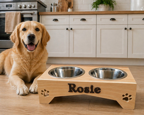Raised rustic wooden - hand, made