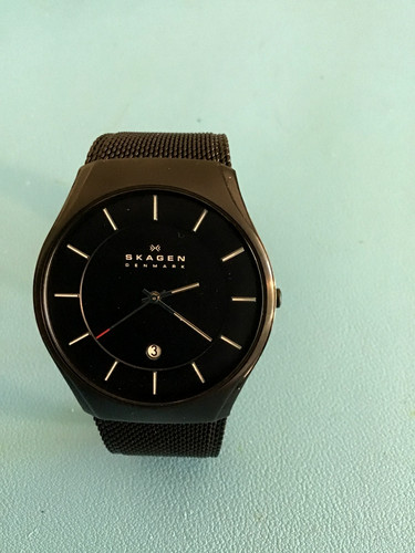 Mens skagen black - mens,