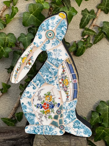 Handmade mosaic moon gazing - mosaic,,
