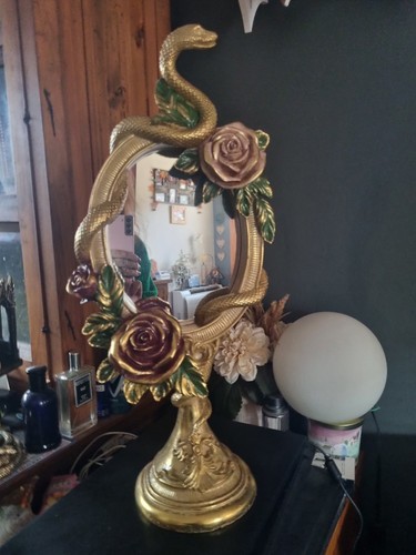 Beautiful gothic gold snake - gothic,