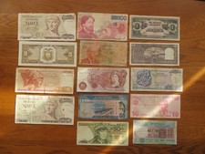 JOB LOT MIXED WORLD BANK NOTES