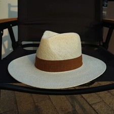 White Panama Hat Summer Fedora