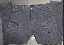 G-Star RAW Droner Relaxed Tapered Cargo Pants W38 L34 Navy Well Worn Utility