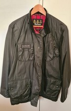 Beautiful Barbour International Antique Waxed Jacket Matt Black Large BNWT