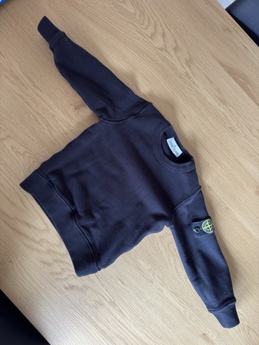 Stone island black sweatshirt - island,