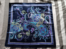 Tie Rack  Scarf  Square Blue