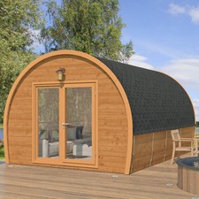 KeiCo Western Glamping Pod 3.5m x 5m | Luxury Outdoor Cabin with Electrics