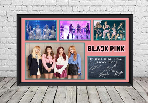 Blackpink signed photo print - blackpink,