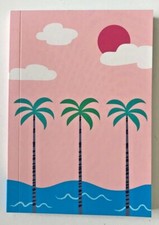 Paperchase A6 Soft Touch Miami Soft Cover Doted Notepad Notebook Journal