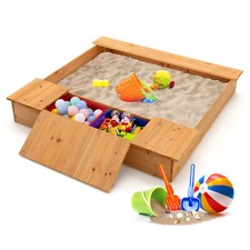 Covered kids sandbox - sandbox,