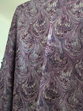 Clarke and Clarke Pavone Botanice Amethyst Fabric Faux Silk 2.06m F1094-1 Offcut