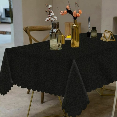 Damask jacquard table cloth - jacquard,