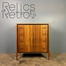Mid Century Teak & Black Chest