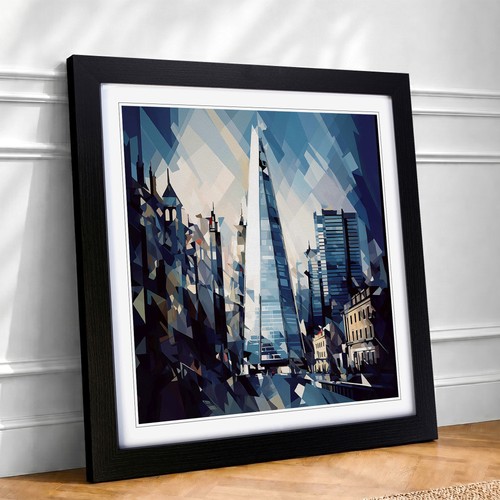 The shard cubism framed wall - cubism,