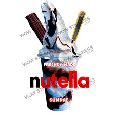 Nutella Flake Ice Cream Sundae