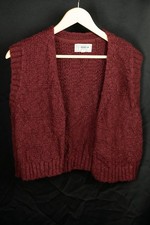 FatFace Burgundy Knitted Vest