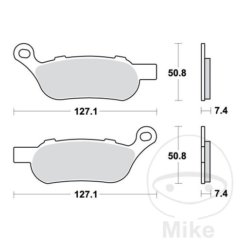 Trw sintered rear - sintered, pads