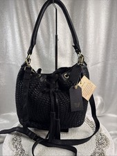 Black Woven Vintage Look