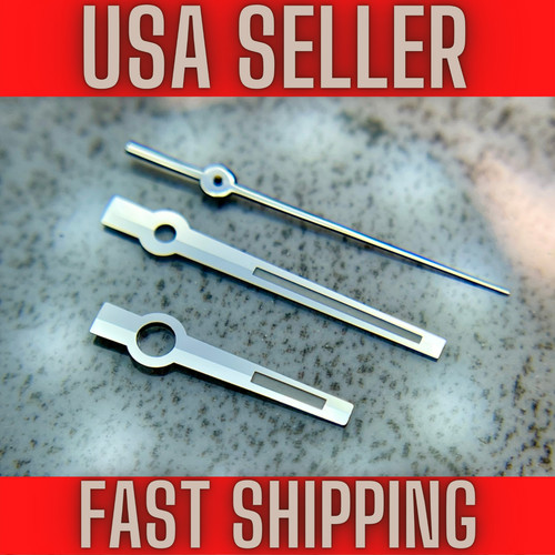 Silver baton hands fits - silver, "baton"