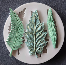Garden Leaves Leaf  Silicone Fondant Mould Plant Sugar Paste Icing Mold Cake
