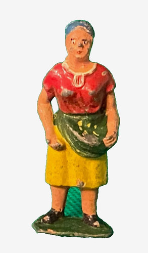 Vintage lead woman - vintage, scattering