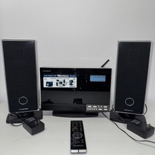 iSymphony W2C Black Audio System Ipod Dock Remote CD Player With Remote See Des.