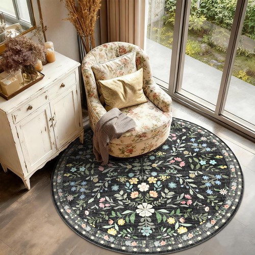 Xsivod floral round washable - xsivod,
