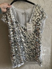 Zara Sequin Silver Clear
