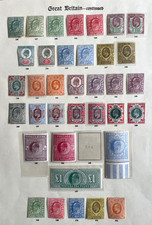 1902 kevii full mint set - gb,