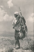 Cyprus postcard Messaoria Shepherd RP