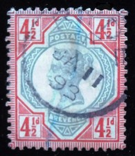 Victorian stamp from 1887, 4