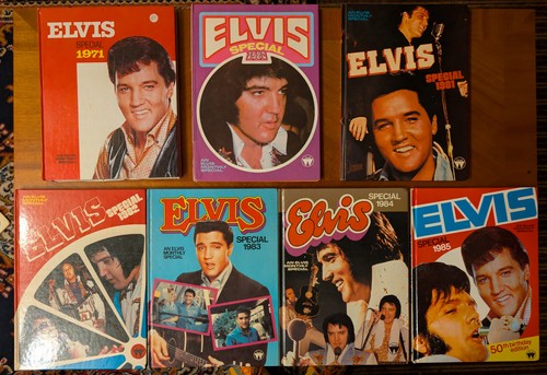Vintage hardback elvis annuals - hardback,