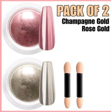 2pcs Rose Gold Champagne Gold