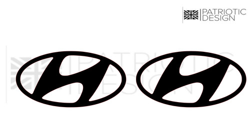 Hyundai logo car vinyl - logo,