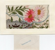 WW1 Patriotic Embroidered SILK
