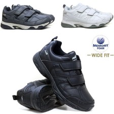 Mens Faux Leather Trainers