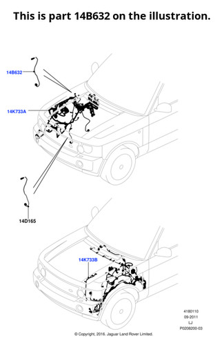 Land rover genuine - wire, wiring
