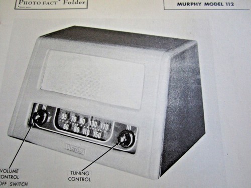 Murphy 112 radio receiver - murphy,
