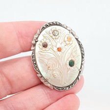 Antique Solid Silver Cameo