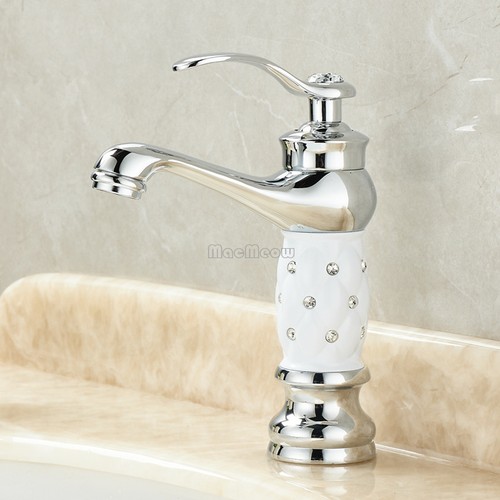 Gold bathroom basin mixer tap - basin,