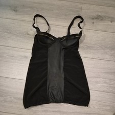 Vintage Ann Summers Black Faux