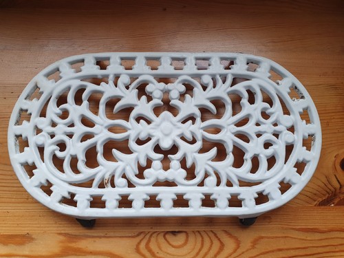 Vintage white cast - , iron