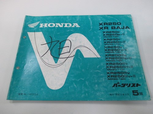 Xr250 baja parts list 5th - list,