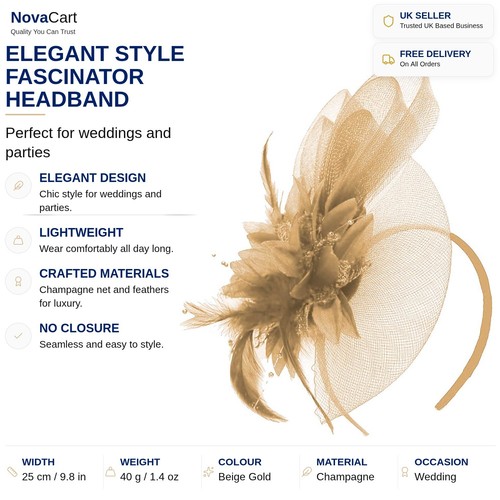 Fascinator headband wedding - fascinator,